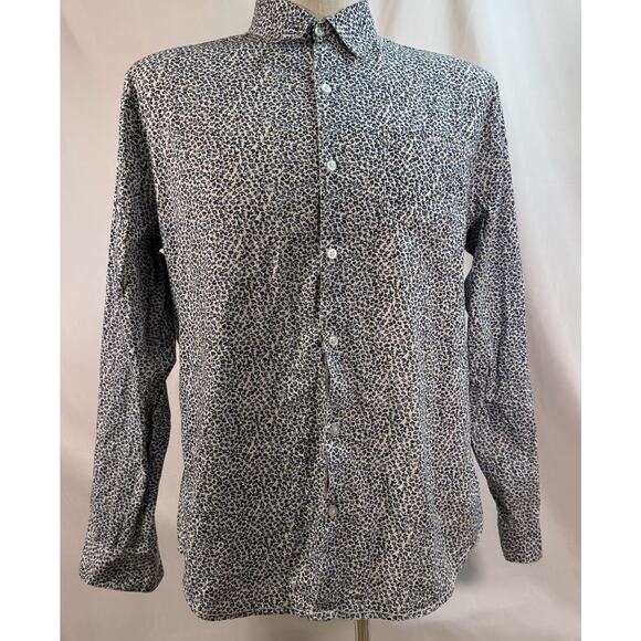 Paper Denim & Cloth Men’s Slim Fit Flip Cuff Button Up Long Sleeve Shirt Size Xl - Picture 1 of 8